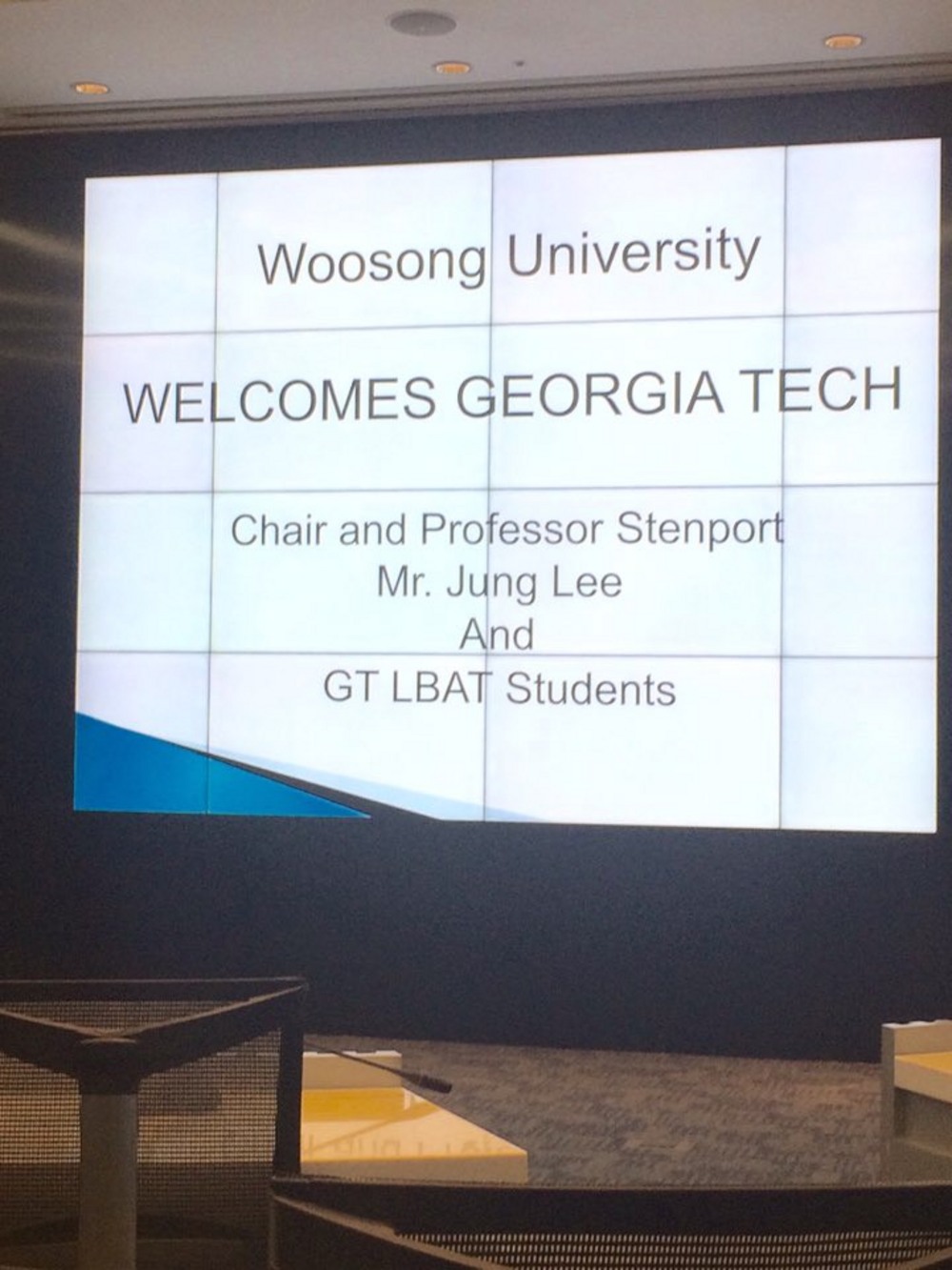 Georgia Tech Students Visit