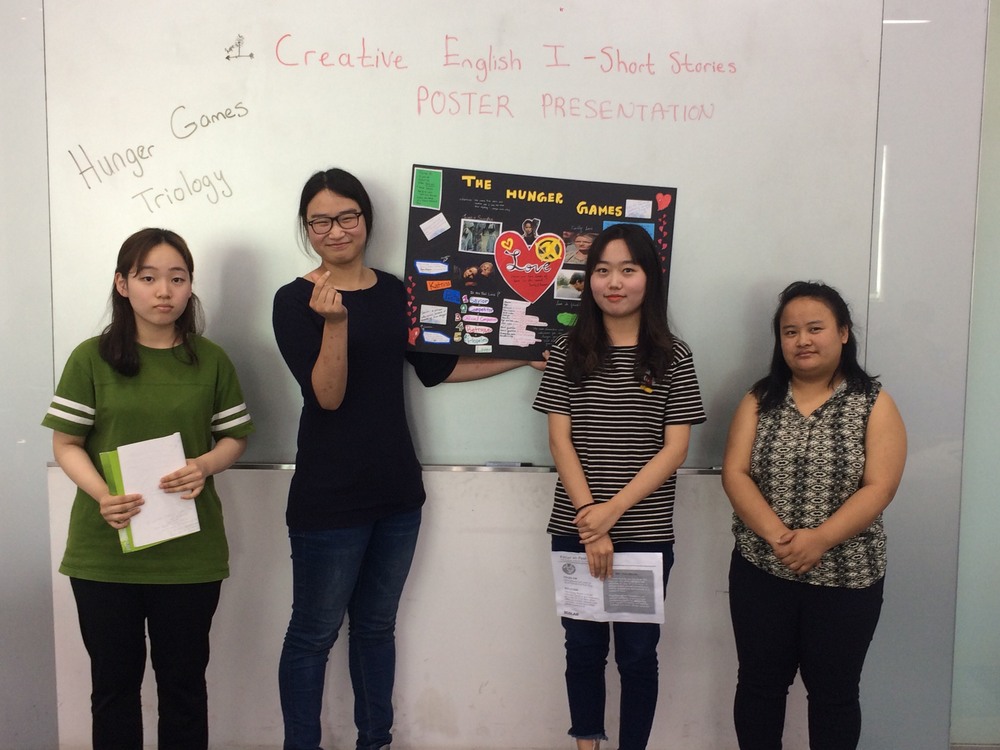 Poster Presentations in Creative English Class